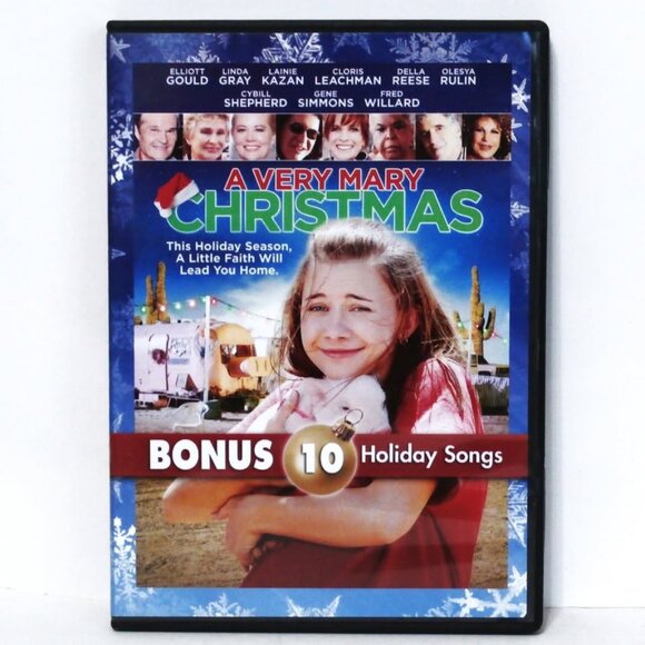 A VERY MARY CHRISTMAS DVD Elliott Gould, Linda Gray, Laine Kazan Cloris Leachman - Picture 1 of 5